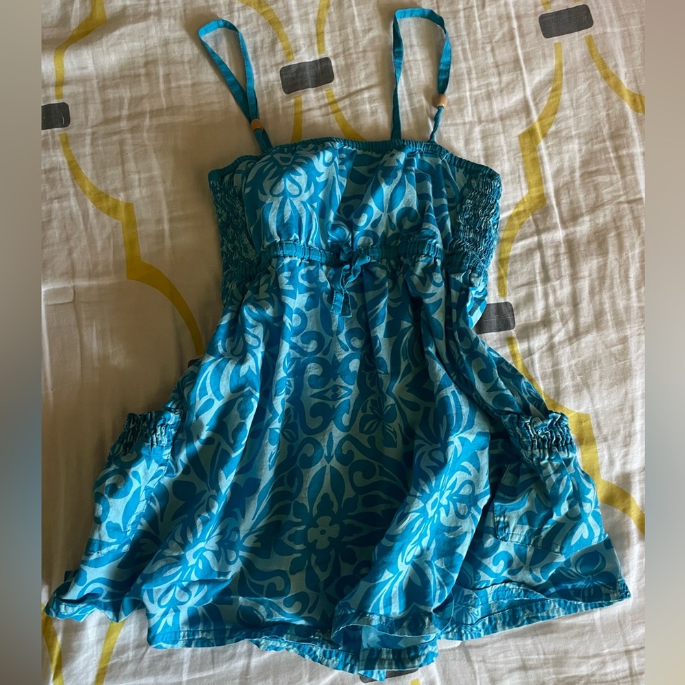 Blue babydoll tank